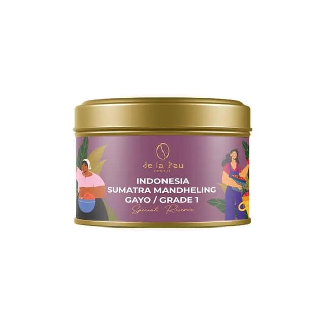 De La Pau Sumatra Mandheling Gayo Ultra Premium Seri Natural Çekirdek Kahve 70 gr