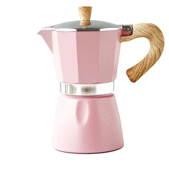 Black Goat 6 Cup Moka Pot Pembe