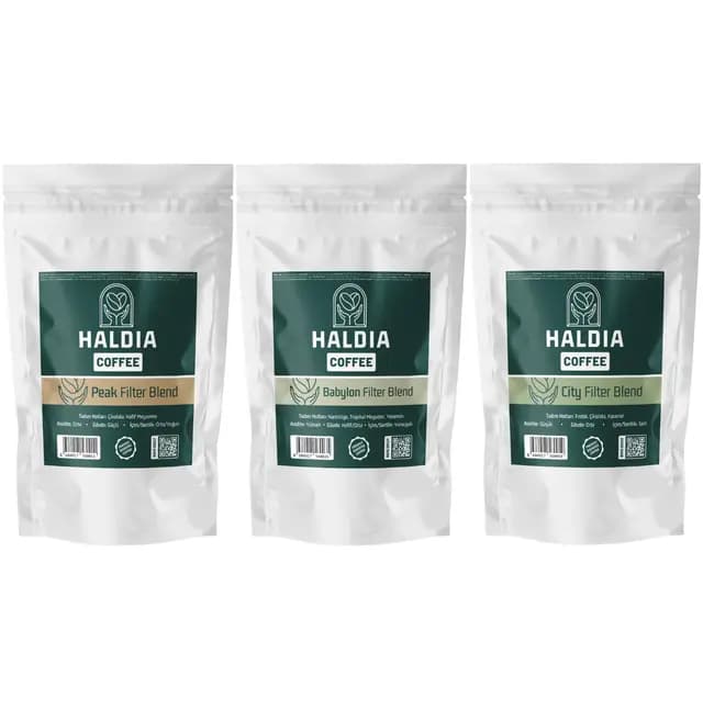 Haldia 3x100gr Filtre Kahve Blend Tadım Seti