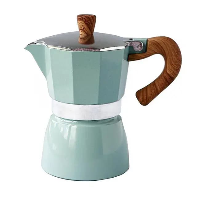 Black Goat 3 Cup Moka Pot Turkuaz