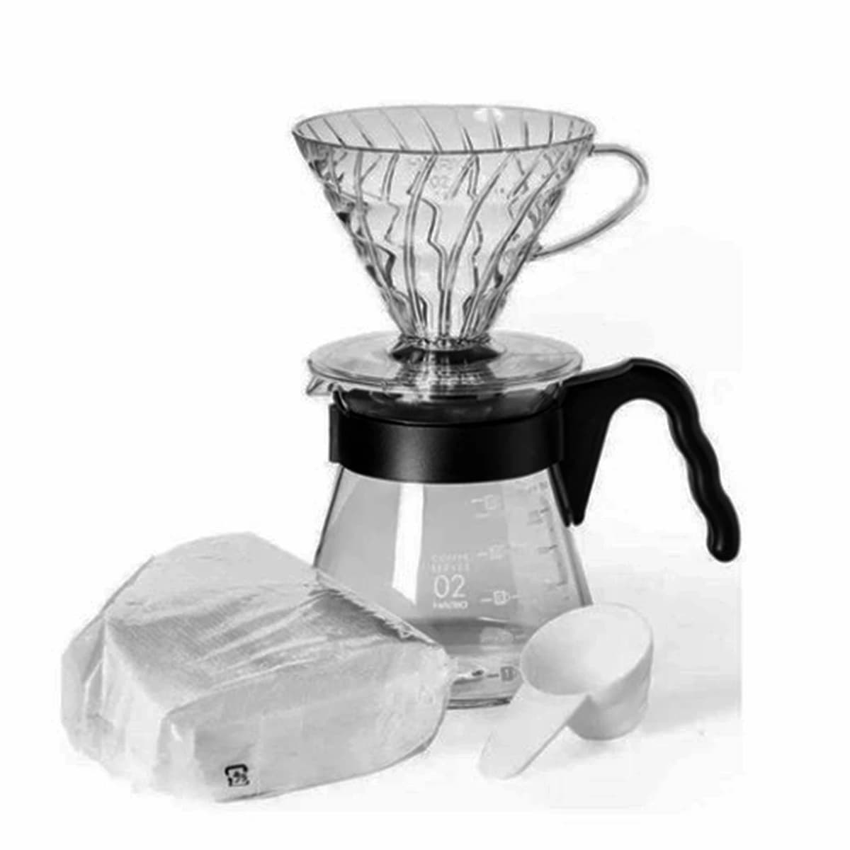 Hario V60 Kahve Demleme Seti “Şeffaf”
