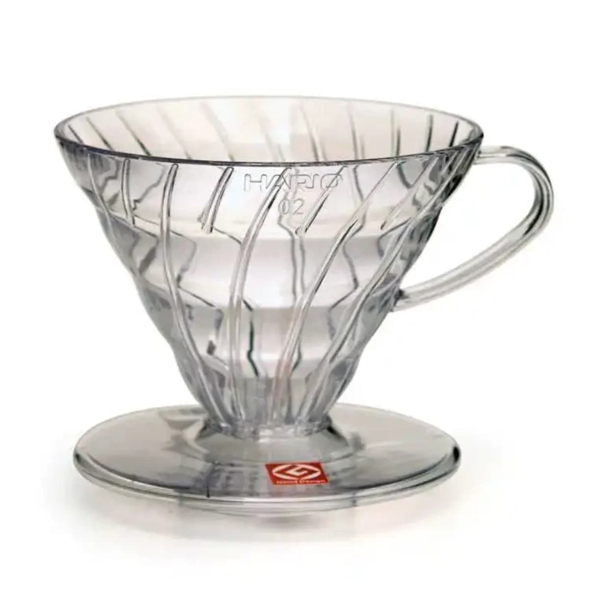 Hario V60 02 Plastik Dripper Şeffaf