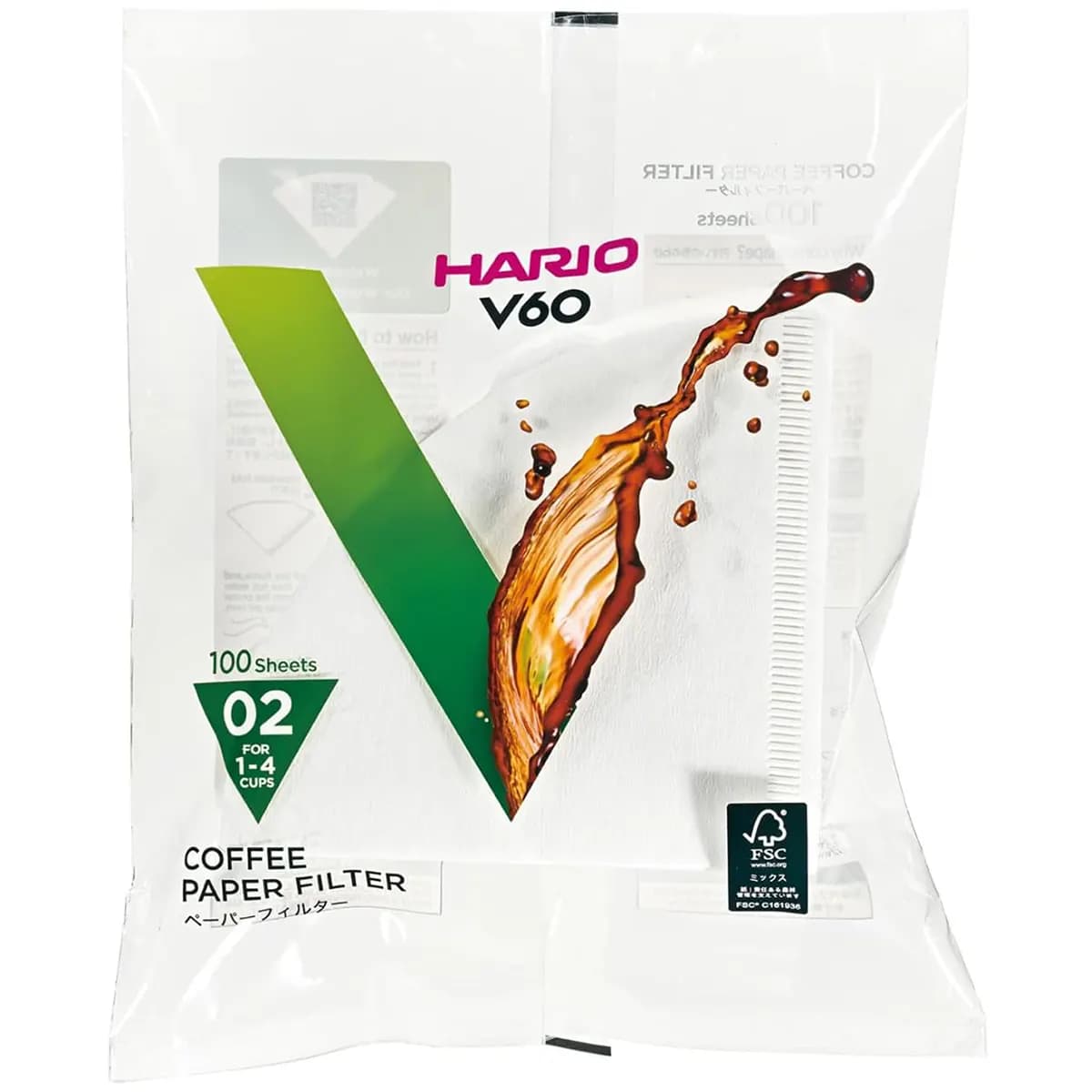 Hario V60 02 Filtre Kağıdı 100 Adet