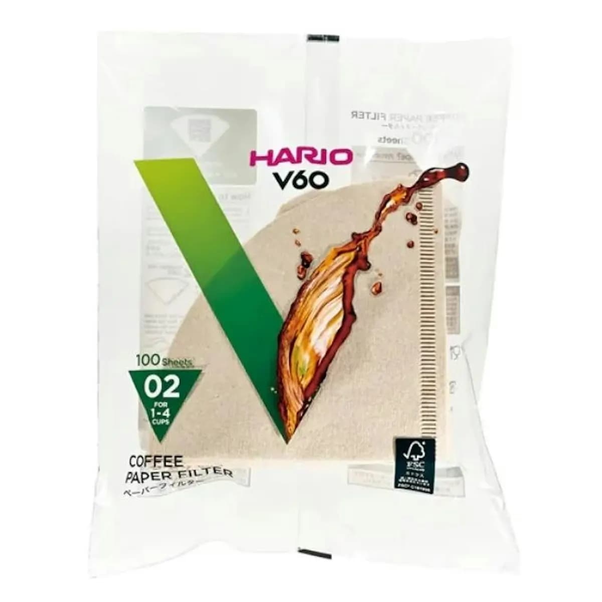 Hario V60 02 Filtre Kağıdı 100 Adet Naturel