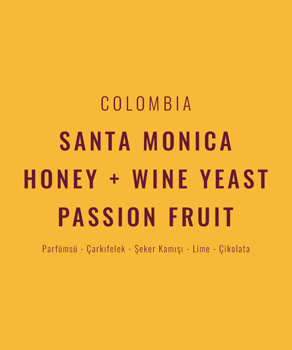 Colombia - Santa Monica Honey + Wine Yeast / Passion Fruit