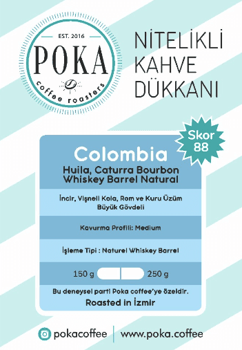 YENİ - COLOMBIA BOURBON WHISKEY BARREL NATURAL