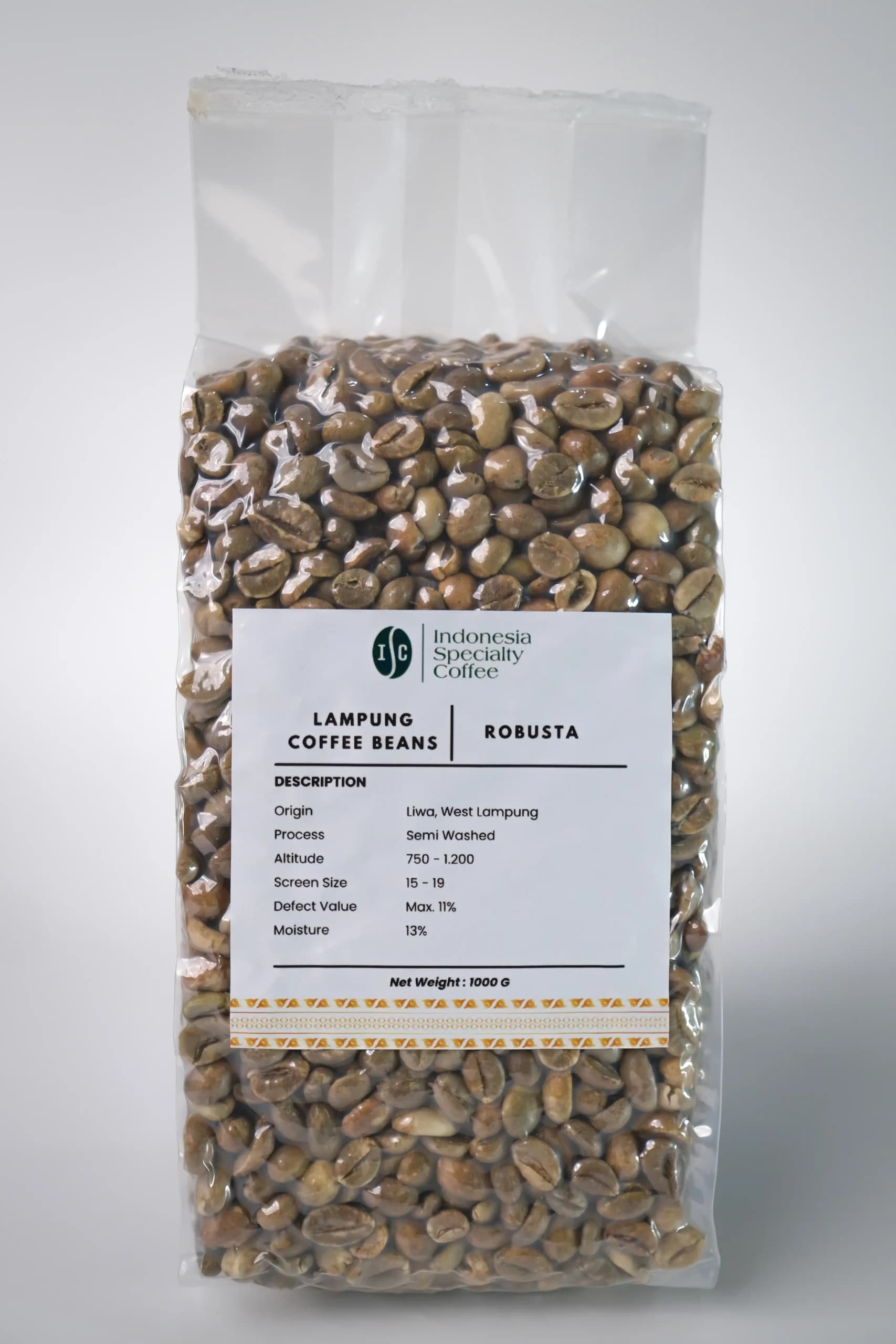 Robusta Lampung Green Coffee Beans