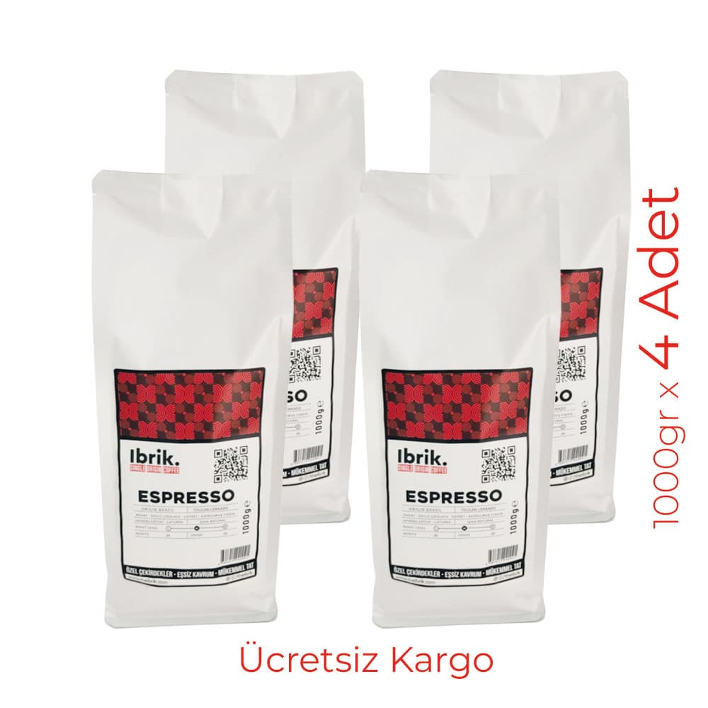 Single Origin Espresso Çekirdek Kahve 1000gr x 4 Adet