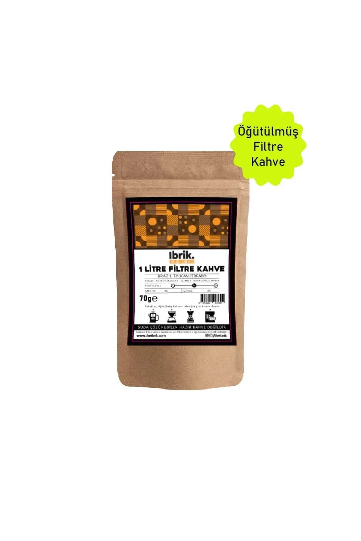 1 Litre Brazil Toucan Cerrado Filtre Kahve 70 Gr.
