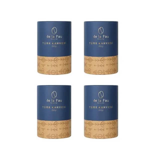 De La Pau Premium Türk Kahvesi 250 gr x 4 adet (Silindir Kutu)