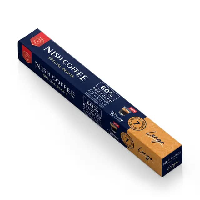 Nish Coffee Kapsül Kahve 6 Lungo (Nespresso Uyumlu)-10 Adet