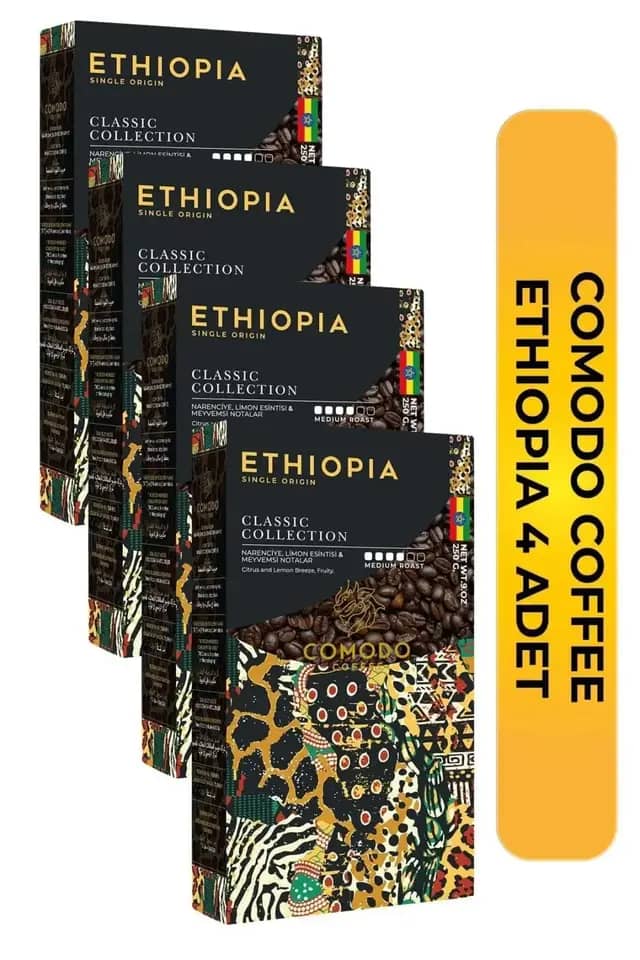 Comodo Coffee Etiyopya Kahvesi 250gr X 4 (1000gr)