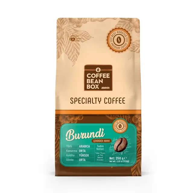 CoffeeBeanBox Burundi Kavrulmuş Çekirdek Kahve 250 gr