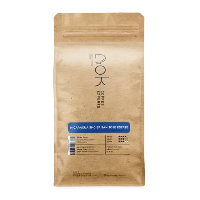 Nicaragua SHG EP San Jose Estate - Çekirdek (Öğütülmemiş) - 1 Kg