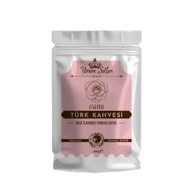 Birsen Sultan Gül Aromalı Türk Kahvesi 200 gr - Ela Kahve