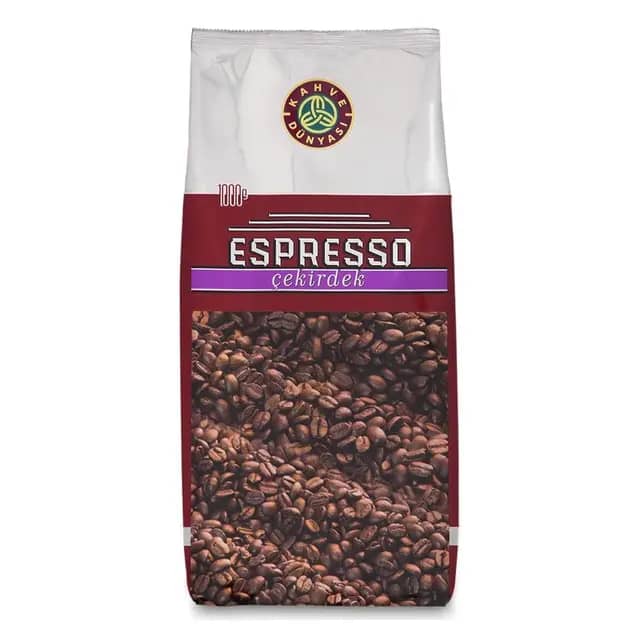 Kahve Dünyası Espresso Kavrulmuş Kahve Çekirdeği 1Kg