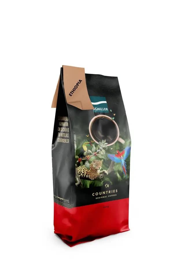Schiller Ethiopia Sıdamo SHB 250 Gr Yöresel Çekirdek Kahve Çekirdek Kahve
