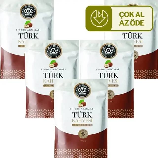 Fındık Aromalı Türk Kahvesi 5'li 100G