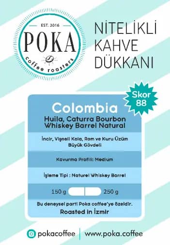 YENİ - COLOMBIA BOURBON WHISKEY BARREL NATURAL