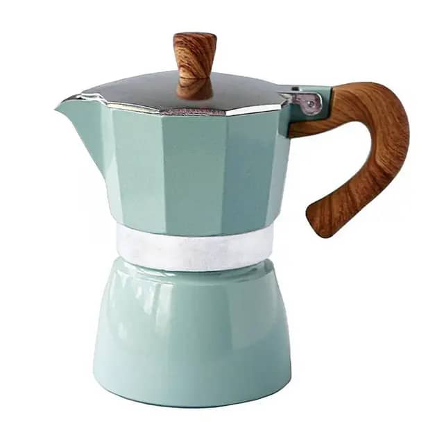 Black Goat 3 Cup Moka Pot Turkuaz