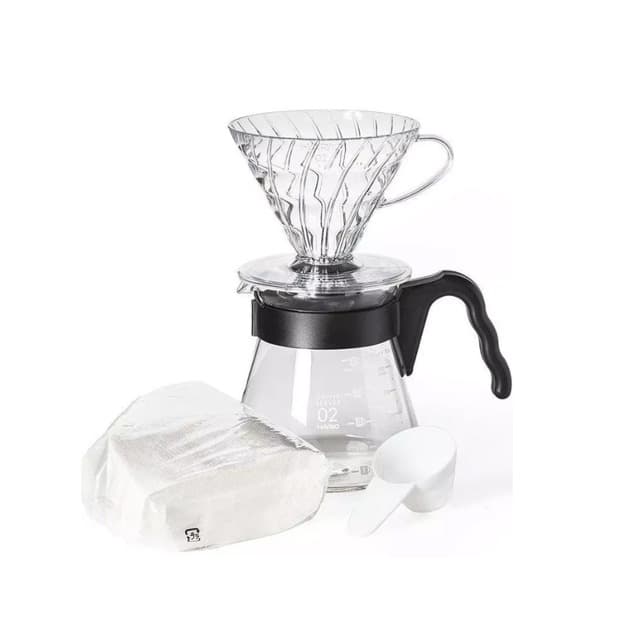 Hario V60 Kahve Demleme Seti “Şeffaf”