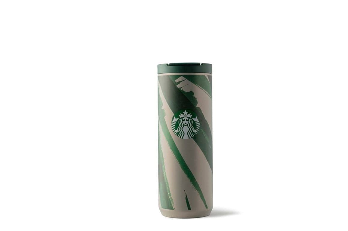 Starbucks® Klasik Seri Termos - Gri-Yeşil Renkli 473ml