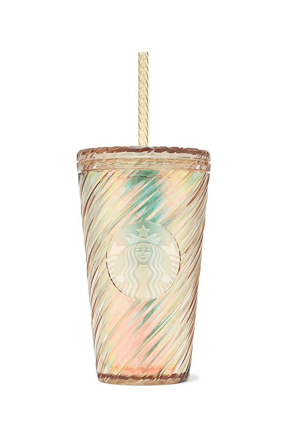 Starbucks® Plastik Soğuk İçecek Bardağı - Kıvrımlı - Altın Rengi - 473 ml - 11174436