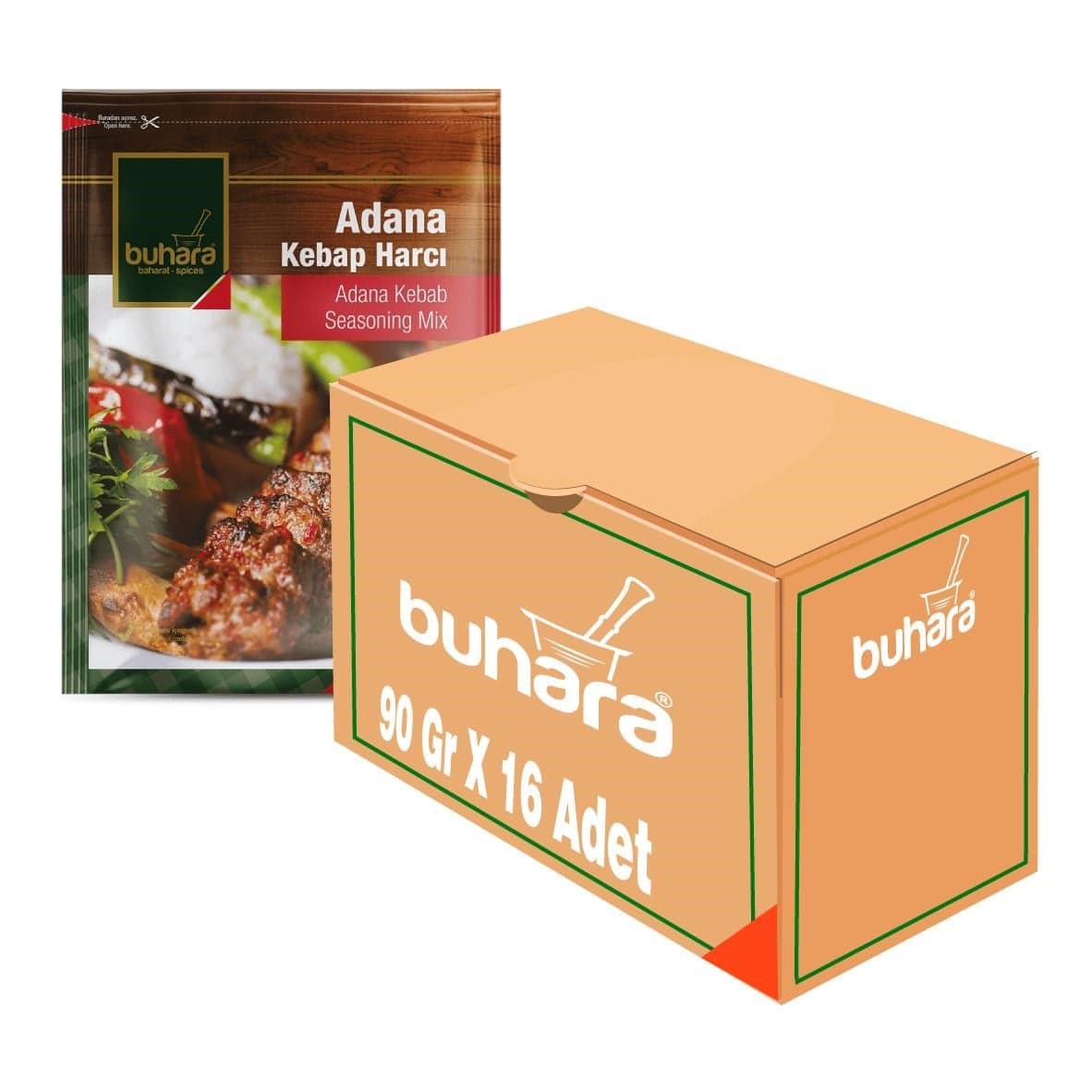 BUHARA TOPTAN ADANA KEBAP HARCI 90 GR x 16 Ad.