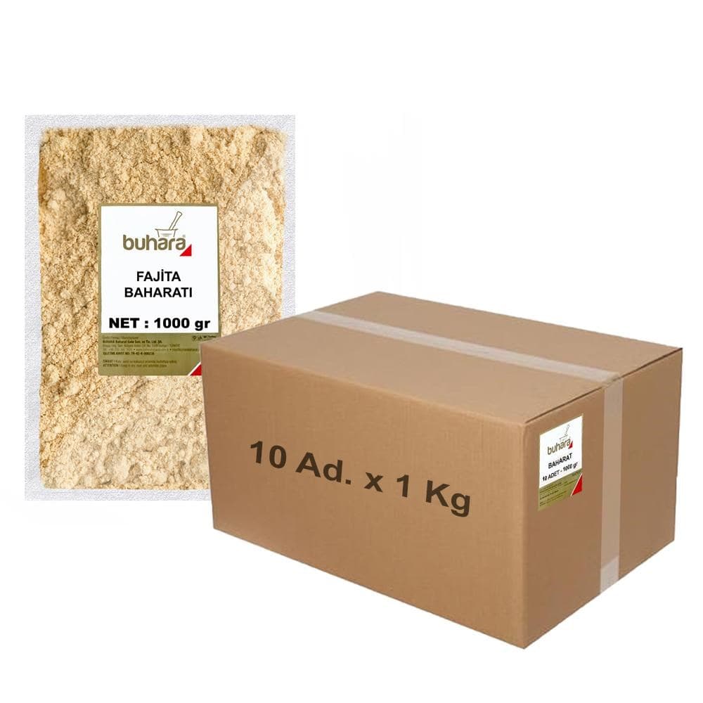 BUHARA TOPTAN FAJİTA BAHARATI 1 KG x 10 Ad - 10 KG