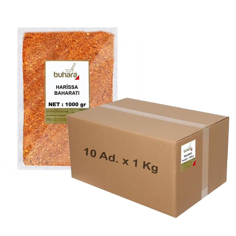 BUHARA TOPTAN HARİSSA BAHARATI 1 KG x 10 Ad - 10 KG