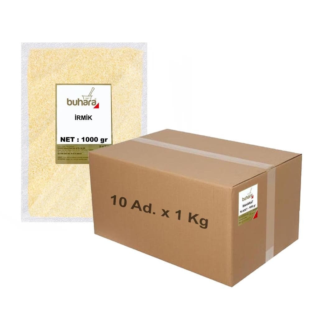 BUHARA TOPTAN İRMİK 1 KG x 10 Ad - 10 KG