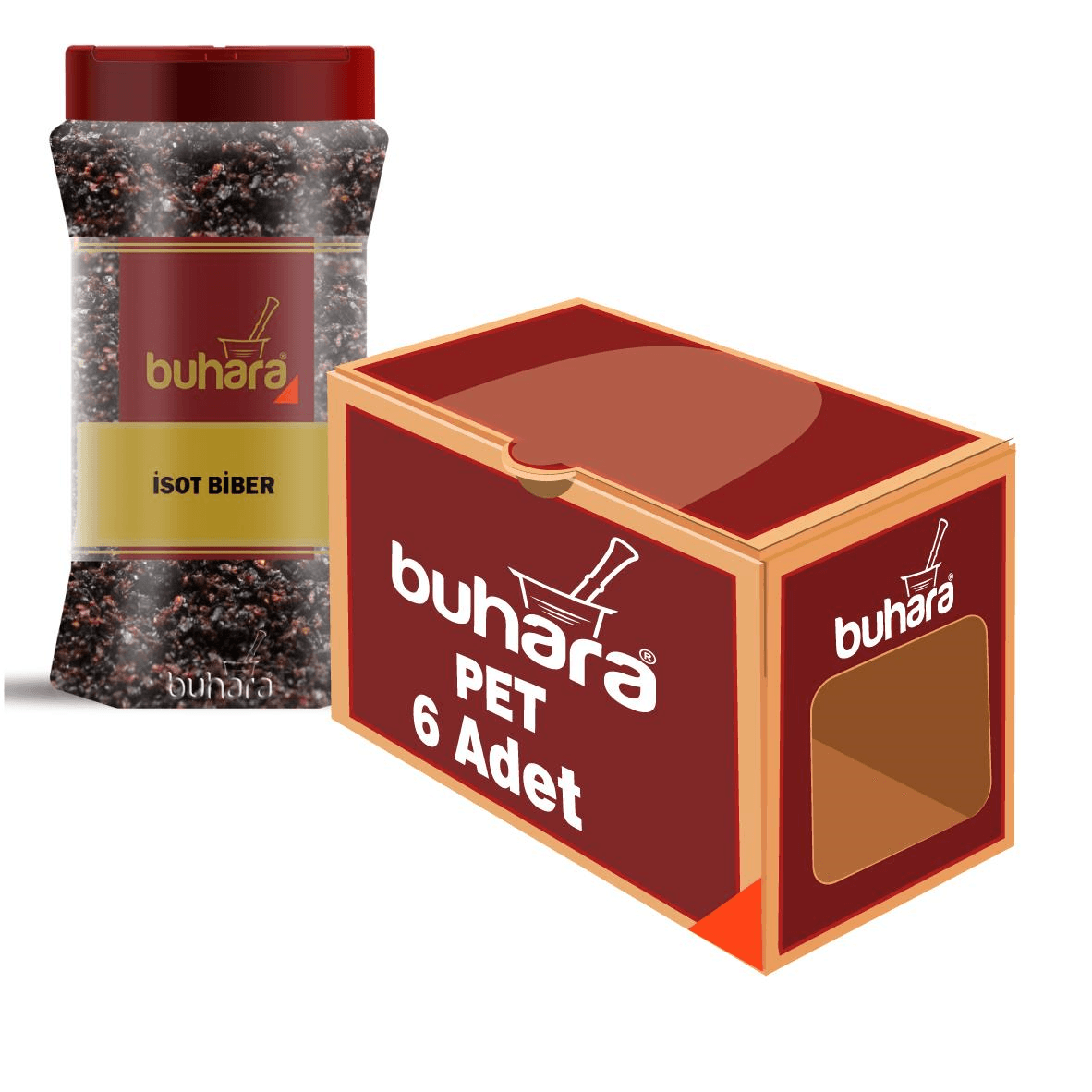 BUHARA TOPTAN İSOT BİBER 500 GR x 6 Ad. PET