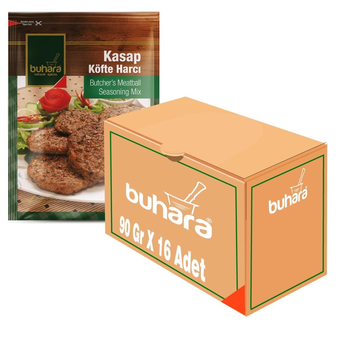 BUHARA TOPTAN KASAP KÖFTE HARCI 90 GR x 16 Ad.