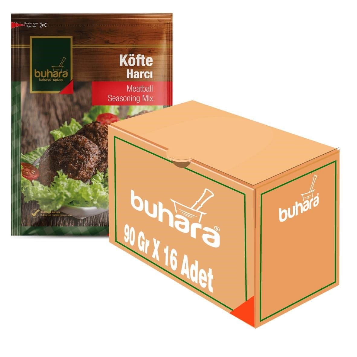 BUHARA TOPTAN KÖFTE HARCI 90 GR x 16 Ad.