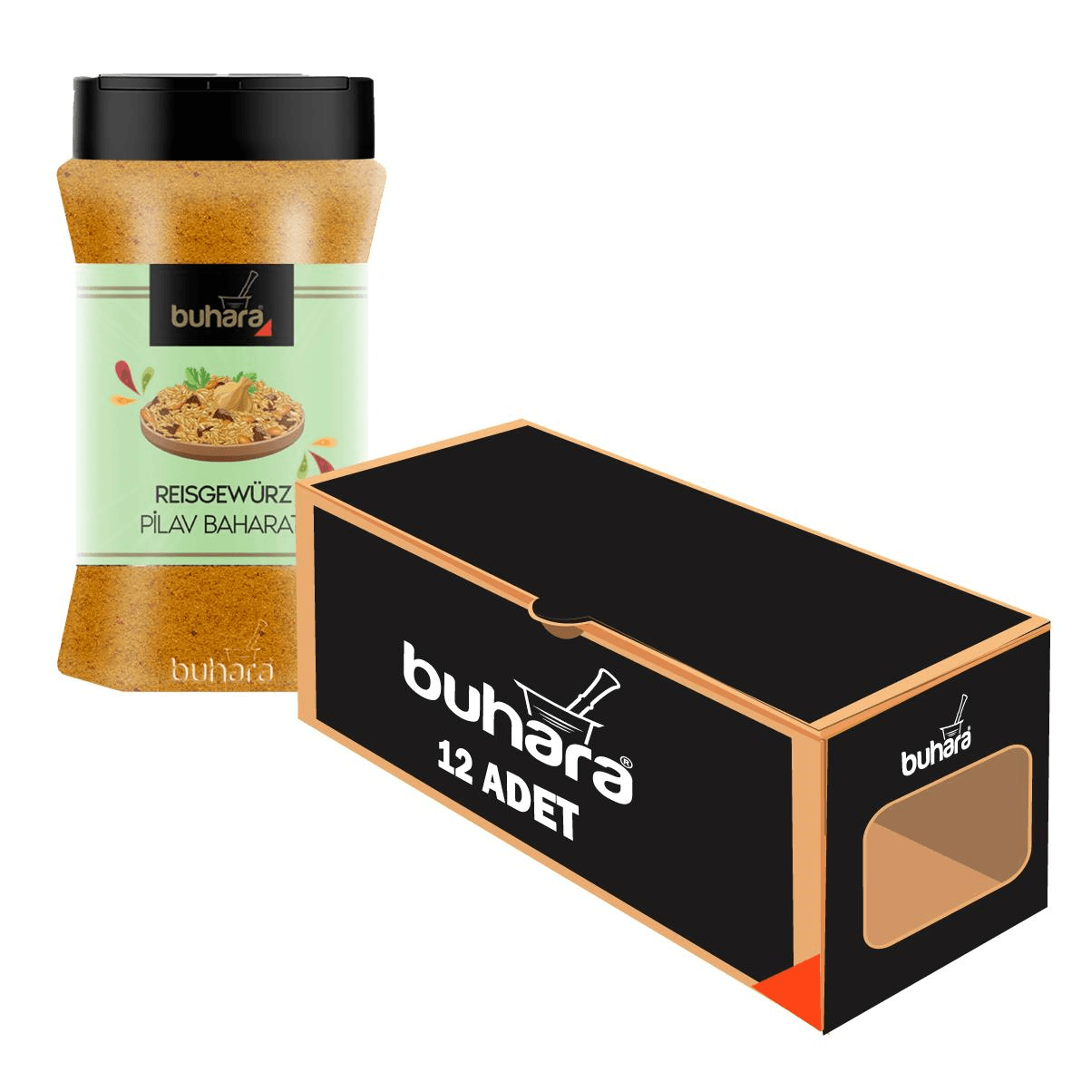 BUHARA TOPTAN PİLAV BAHARATI 180 GR x 12 Ad. PET