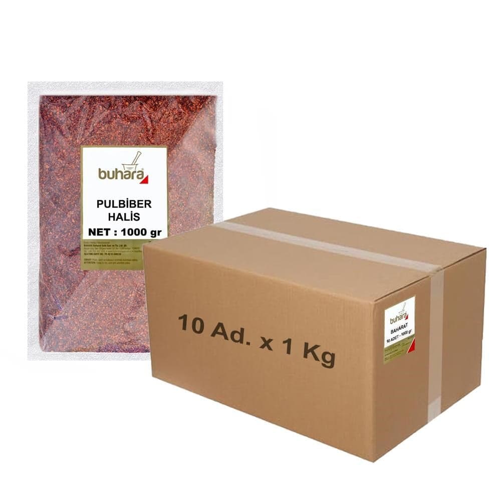 BUHARA TOPTAN PULBİBER HALİS 1 KG x 10 Ad - 10 KG