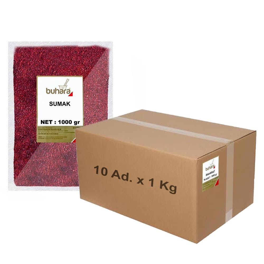 BUHARA TOPTAN SUMAK DÖKME 1 KG x 10 Ad - 10 KG