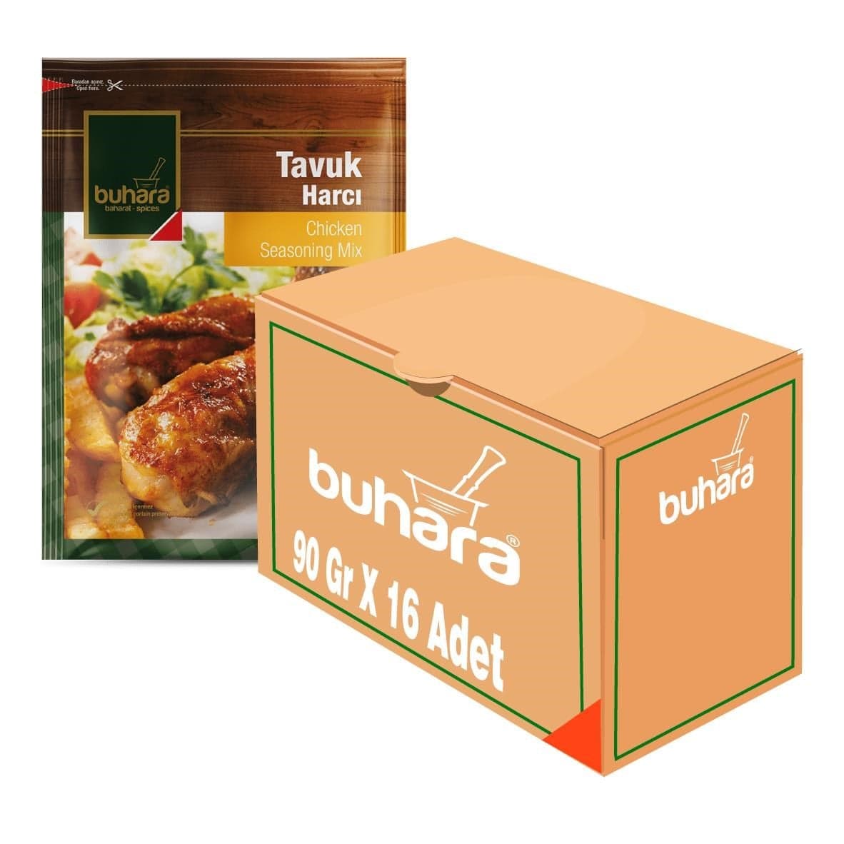 BUHARA TOPTAN TAVUK HARCI 90 GR x 16 Ad.