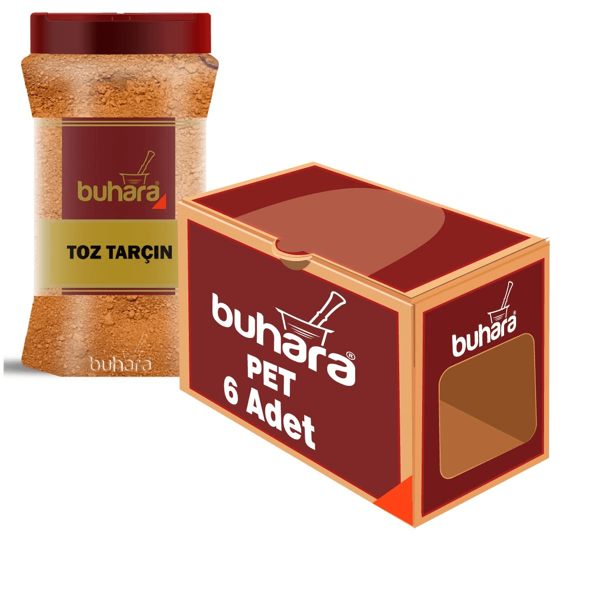 BUHARA TOPTAN TOZ TARÇIN 500 GR x 6 Ad. PET