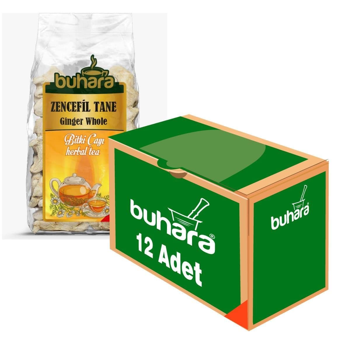 BUHARA TOPTAN ZENCEFİL TANE 200 GR. x 12 AD.