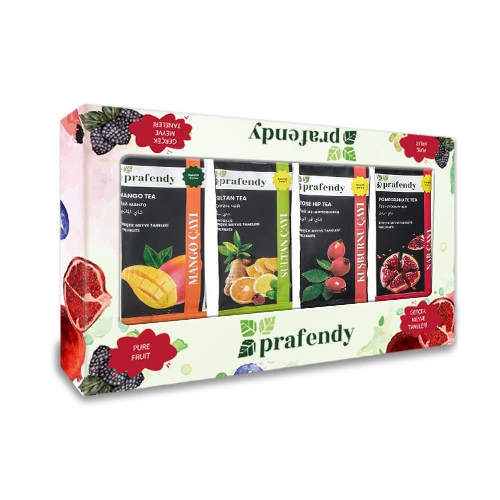 PRAFENDY HEDİYELİK TEK İÇİMLİK 8 Lİ ÇAY KAMPANYA KUTU 8 x 15 gr