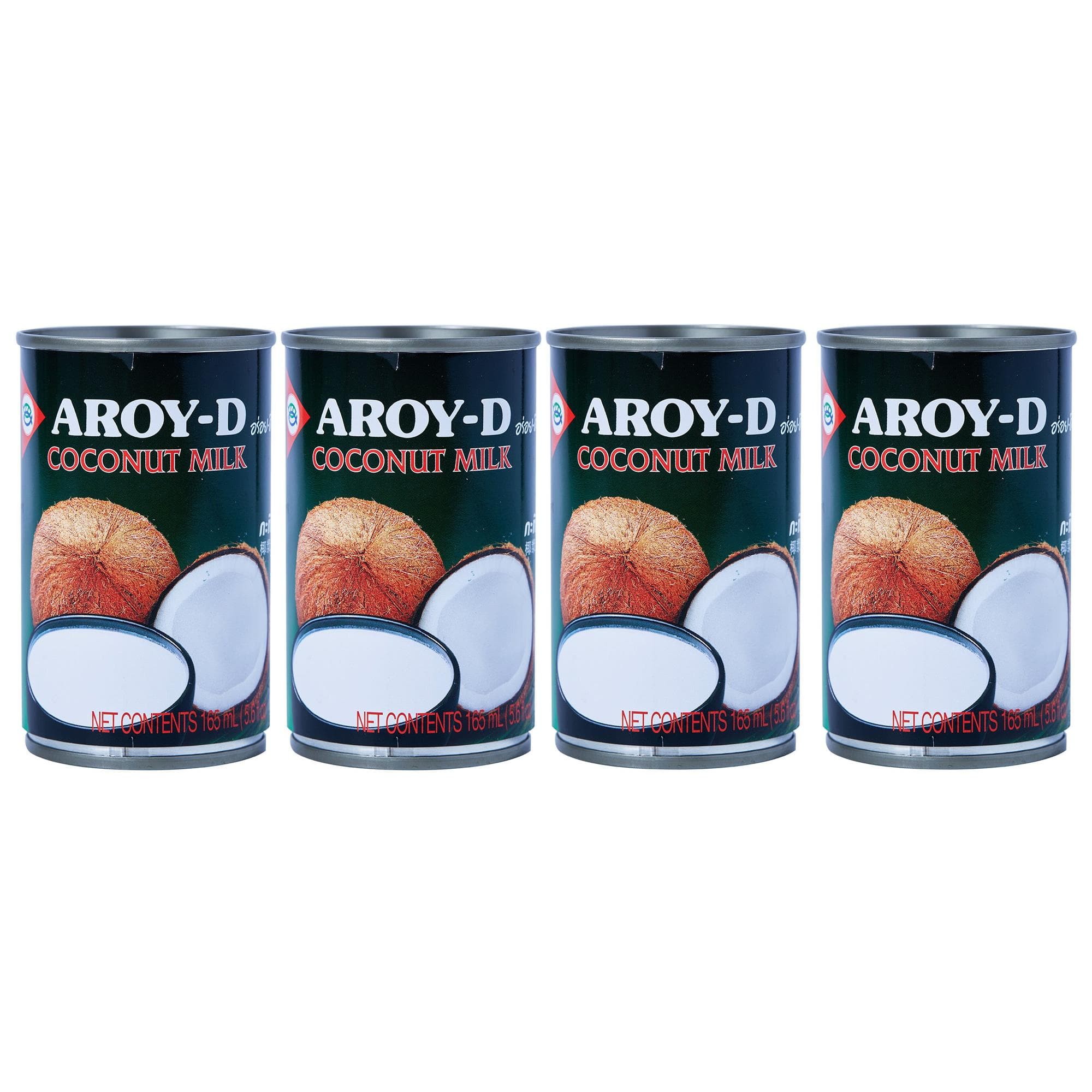 AROY-D Hindistan Cevizi Sütü | Tatlılar, Çorbalar, Smoothie'ler ve Kokteyller İçin İdeal | 165 ml x 4 Adet