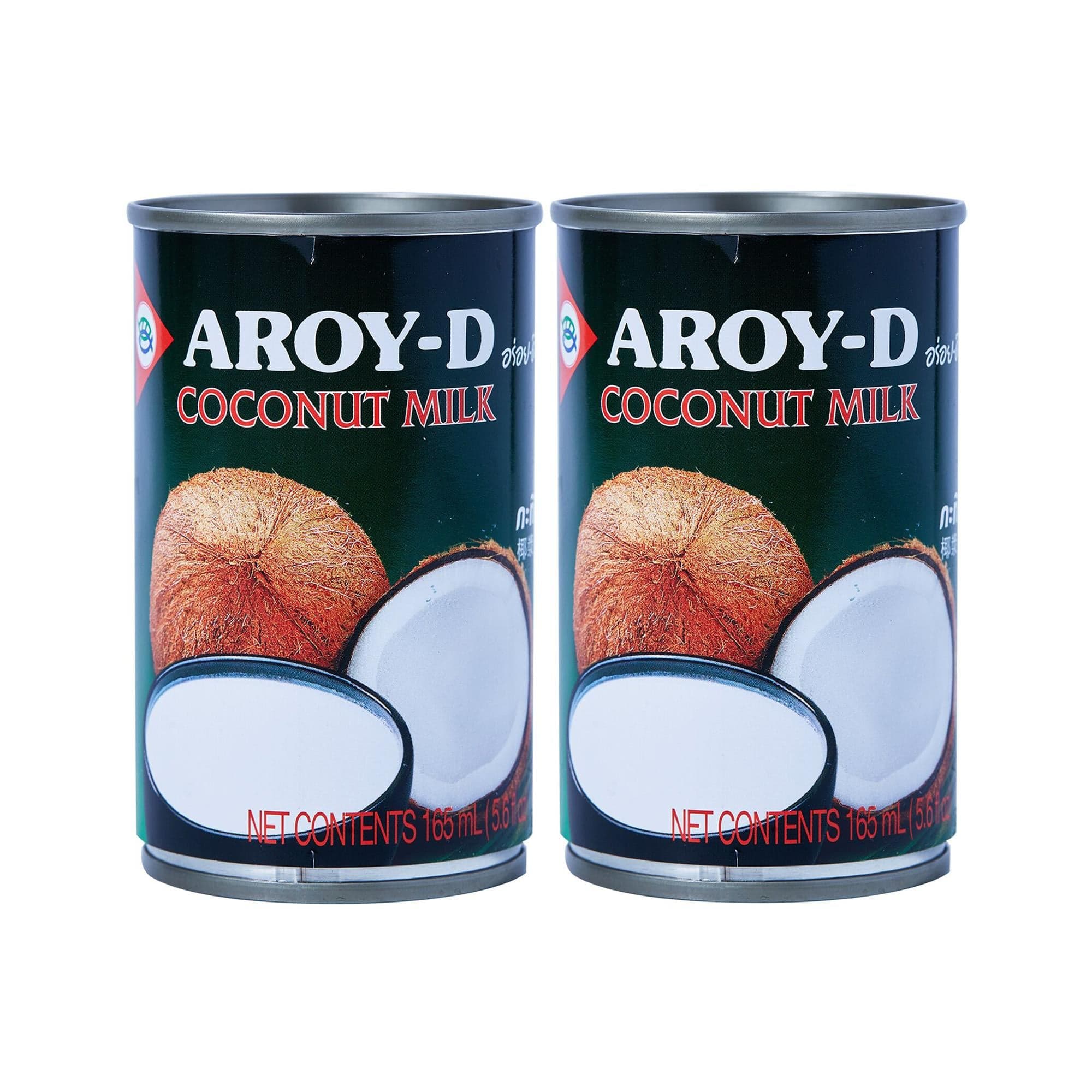 AROY-D Hindistan Cevizi Sütü | Tatlılar, Çorbalar, Smoothie'ler ve Kokteyller İçin İdeal | 165 ml x 2 Adet