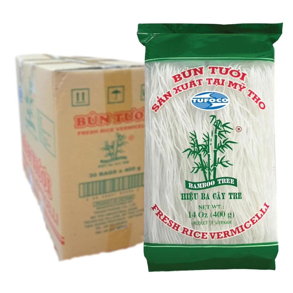 Bamboo Tree Glutensiz Tufoco Pirinç Şehriyesi Vietnamese Rice Vermicelli 400g x 30 Adet