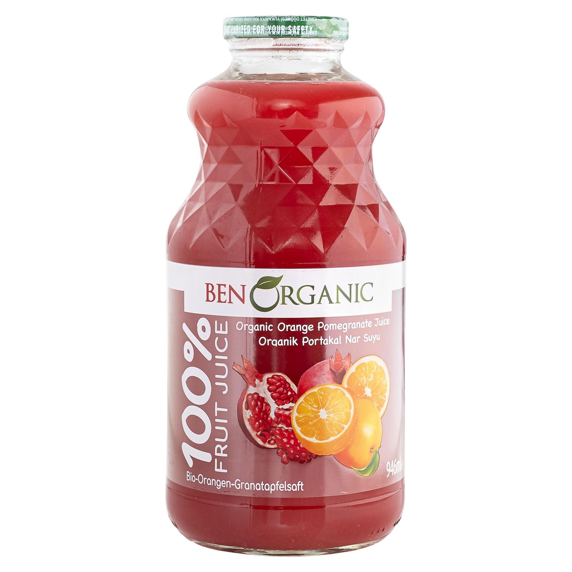 BENORGANIC Organik Portakal Nar Suyu 946 ml