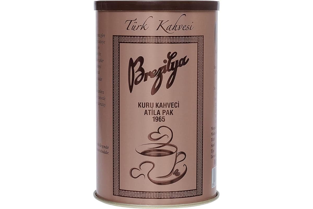 Brezilya Kuru Kahveci Atila Pak Türk Kahvesi 250 gr Teneke Ambalaj