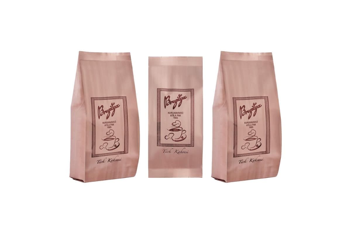 Brezilya Kuru Kahveci Atila Pak Türk Kahvesi 250g x 3 Adet