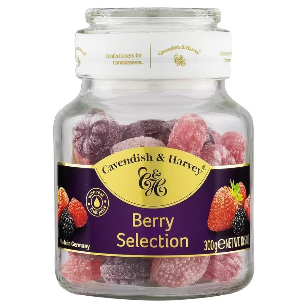 Cavendish & Harvey Berry Selection Orman Meyve Aromalı Şeker 300g Cam Kavanoz