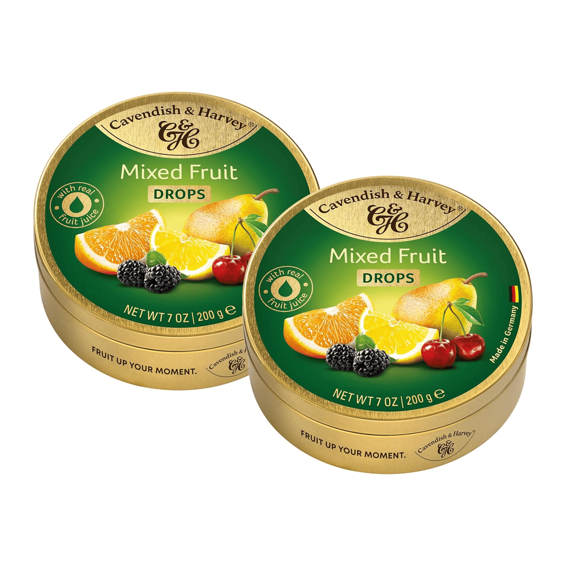 Cavendish & Harvey Mixed Fruit Drops Karışık Meyve Aromalı Şekerleme 200 g x 2 Adet