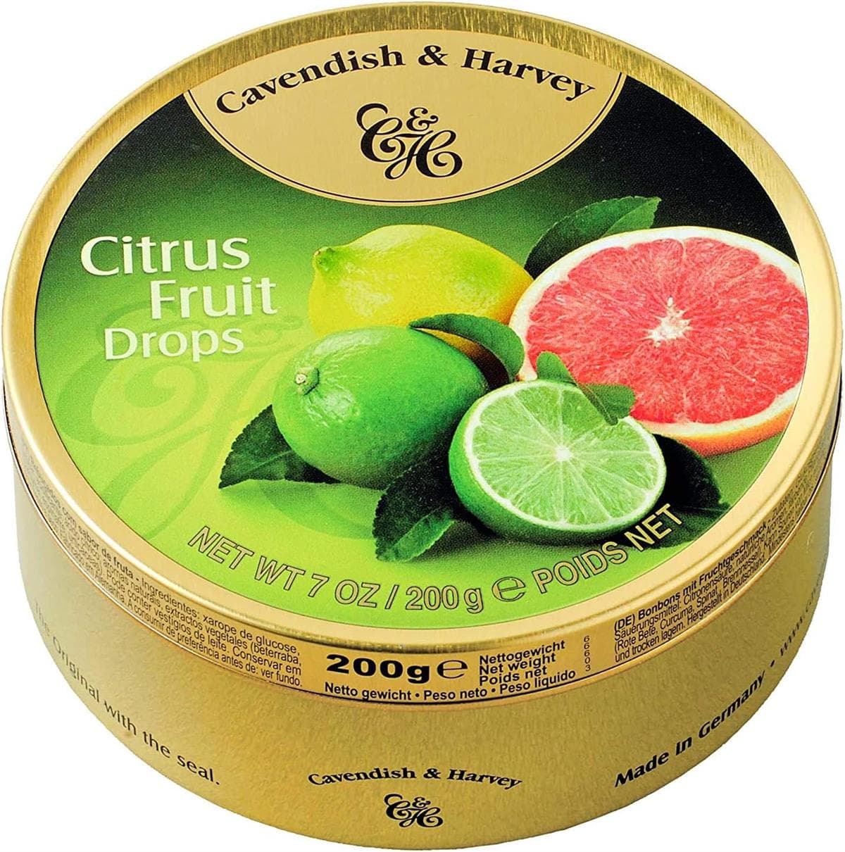 Cavendish & Harvey Citrus Fruit Drops Narenciye Şeker 200g